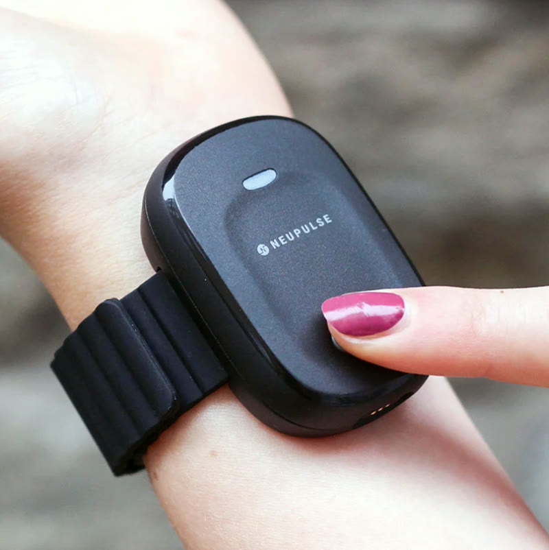 The Neupulse wearable on a wrist